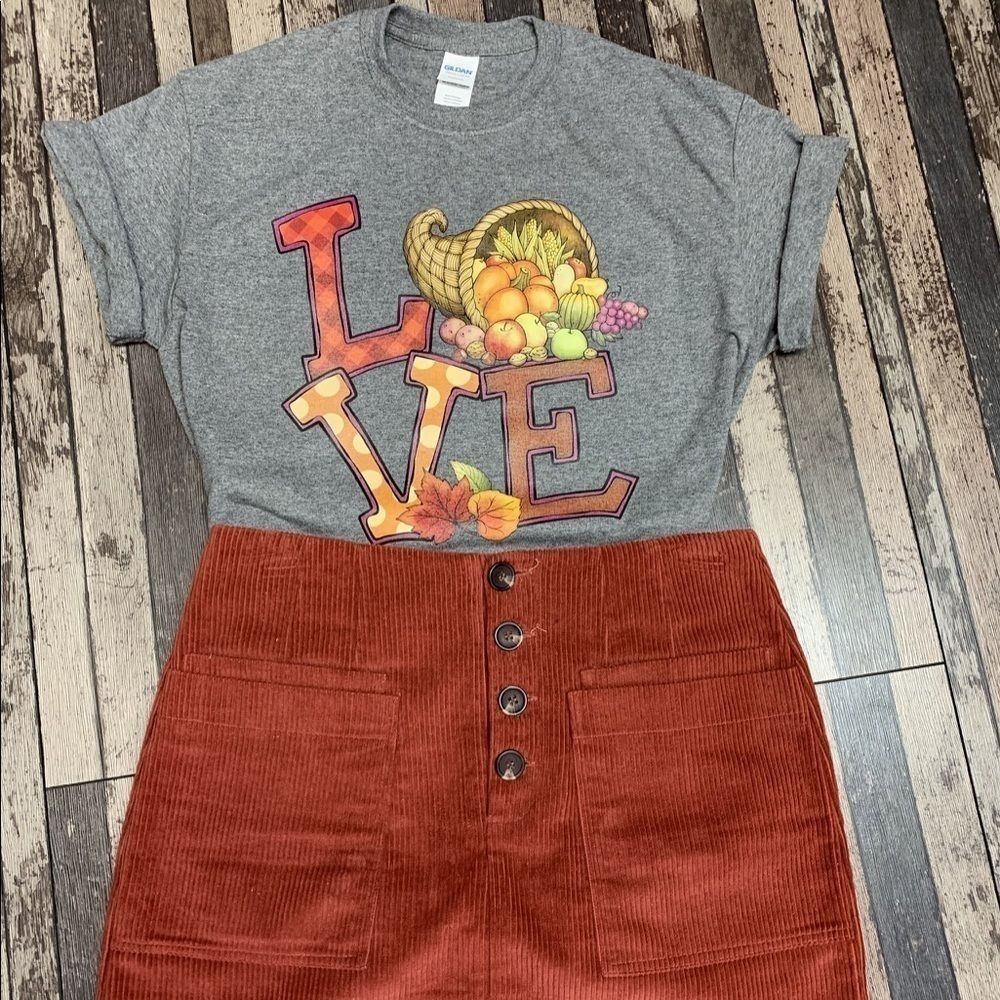LOVE Cornucopia Thanksgiving Shirt